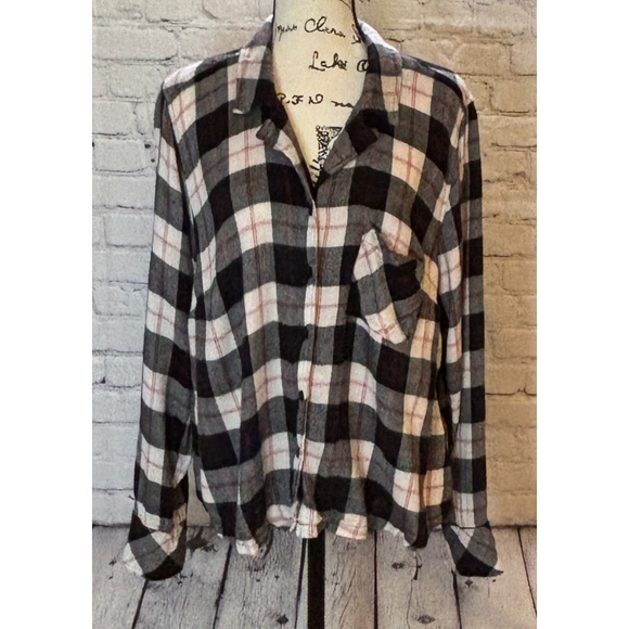 Torrid Sleep Women’s Woven Crop Button Down Sleep Shirt (Size 2) - Picture 1 of 9